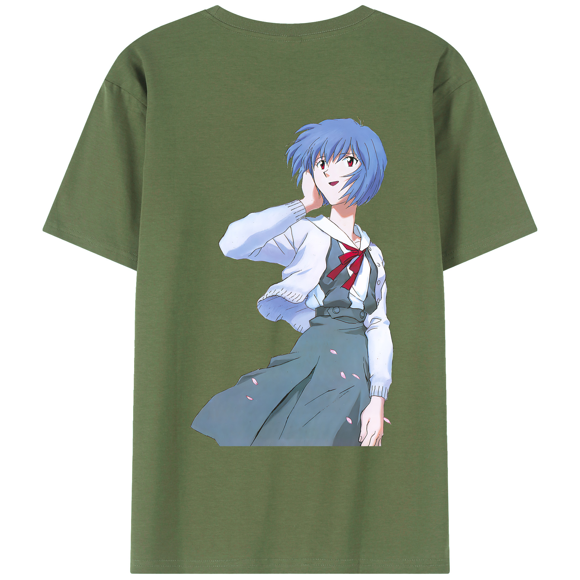 （画像用） EVA 新世紀エヴァンゲリオン 綿100％ メンズ半袖Tシャツ（バックプリント） 通気性